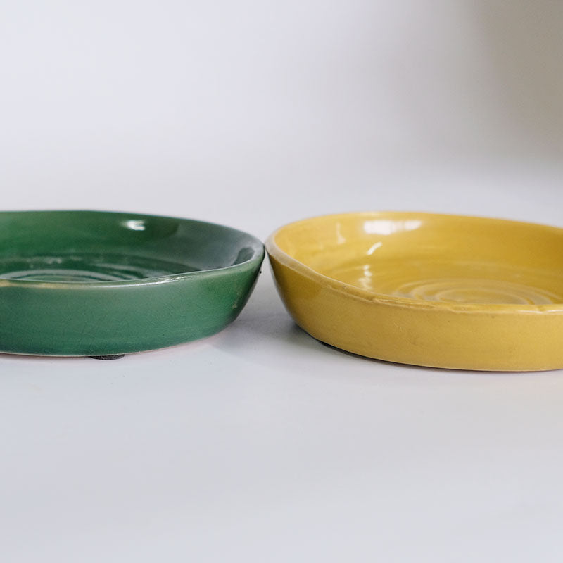 植木鉢 おしゃれ リッシュ16 セラミック鉢 陶器 受皿付 径16cm 高15cm 底穴あり