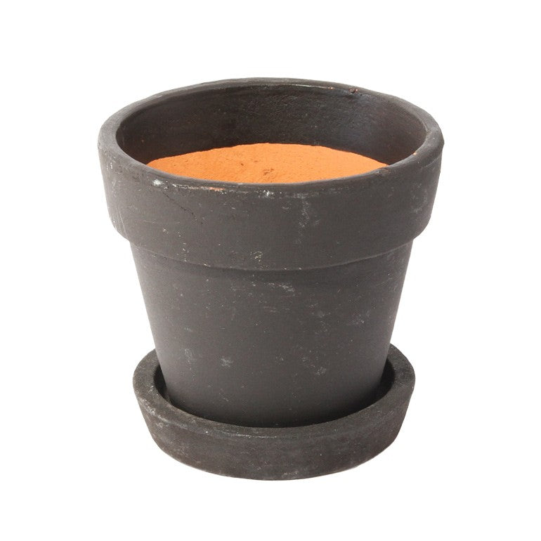 植木鉢 素焼き鉢 テラコッタ Paint pot ブラックボード 径9cm 高さ8.3cm 受皿なし