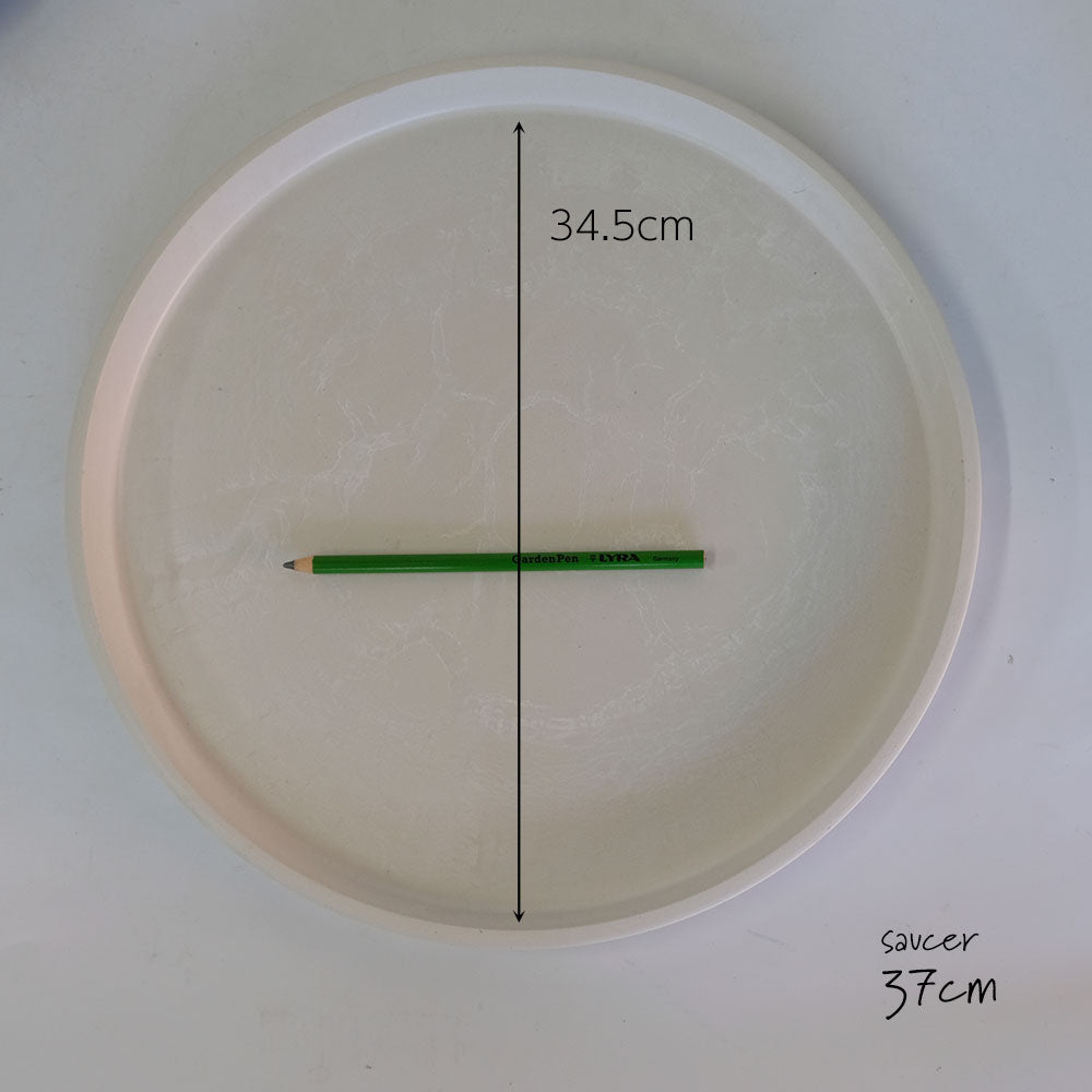 受皿 37cm ブラックポット用 サボテン 頑丈 おしゃれ 塊根植物 多肉 黒プラスチック鉢 コーデックス
