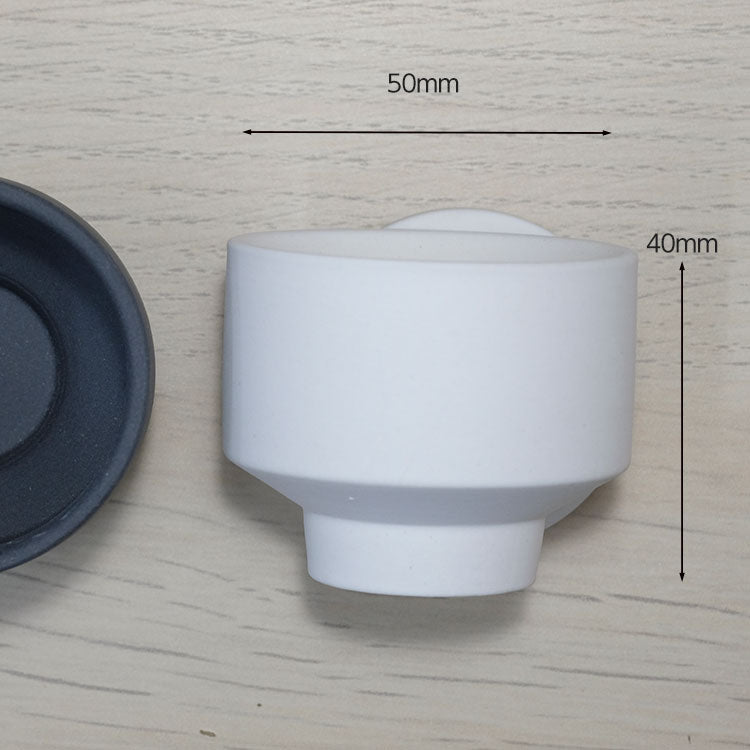 植木鉢 おしゃれ 陶器鉢 はなせminimini 受皿付セラミック釉薬鉢 径5cm 高4cm 底穴あり