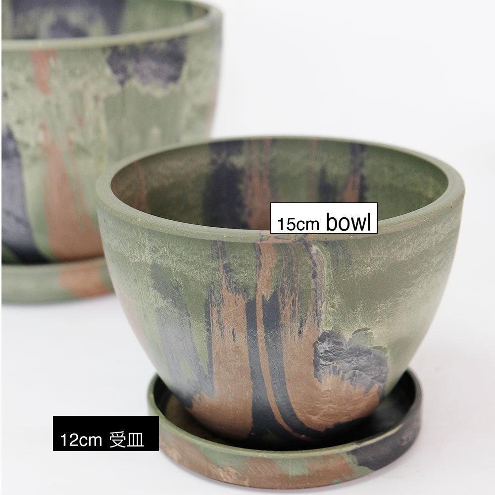 植木鉢用 プラスチック 受皿12cm カモフラージュ柄 樹脂製 ブラックポット用 迷彩柄 CAMO
