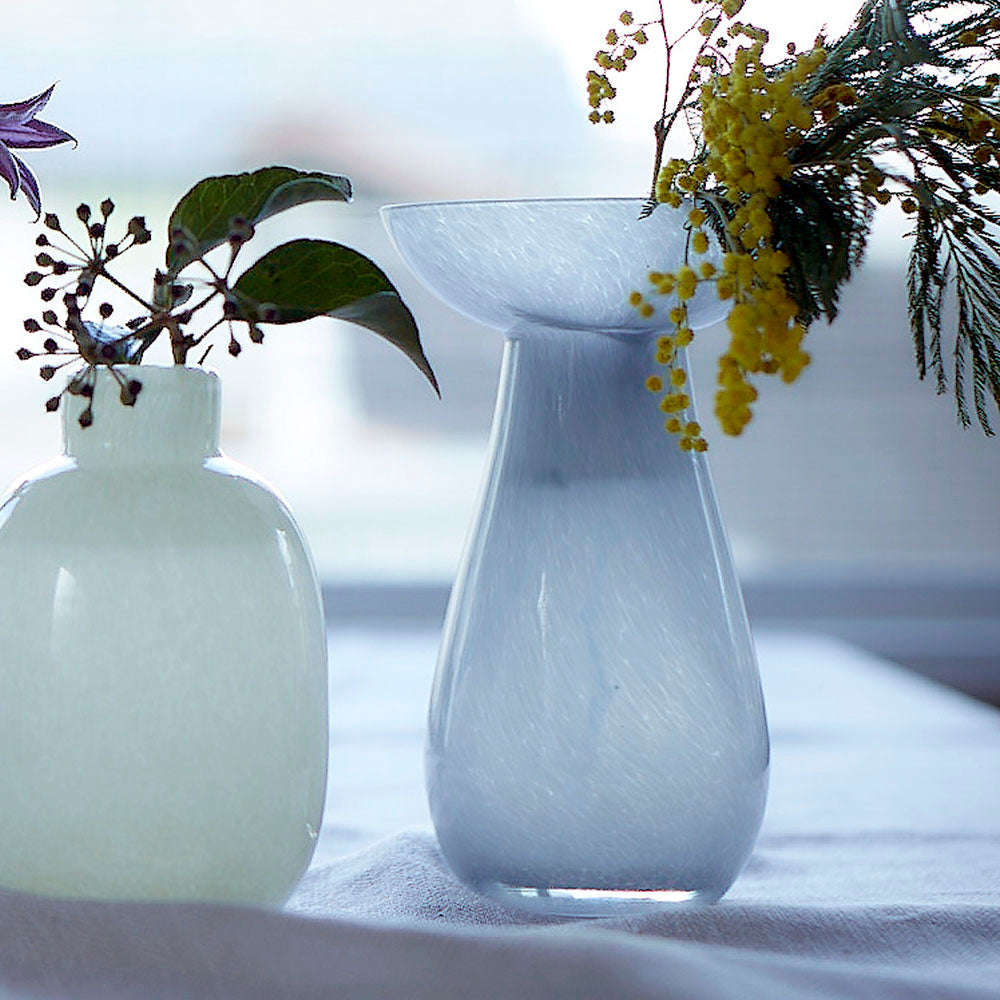 花瓶 おしゃれ ミルキー GLASS フラワーベース コレ かわいい 志成販売