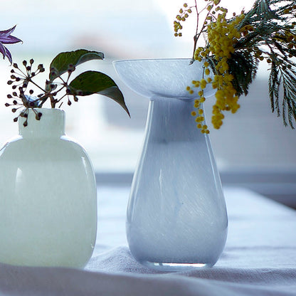花瓶 おしゃれ ミルキー GLASS フラワーベース コレ かわいい 志成販売