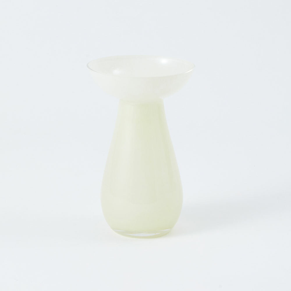 花瓶 おしゃれ ミルキー GLASS フラワーベース コレ かわいい 志成販売