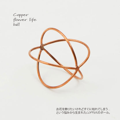 ＣＯＰＰＥＲ フラワーライフ ボール  おしゃれ 雑貨 切り花 抗菌 殺菌 長持ち 志成販売