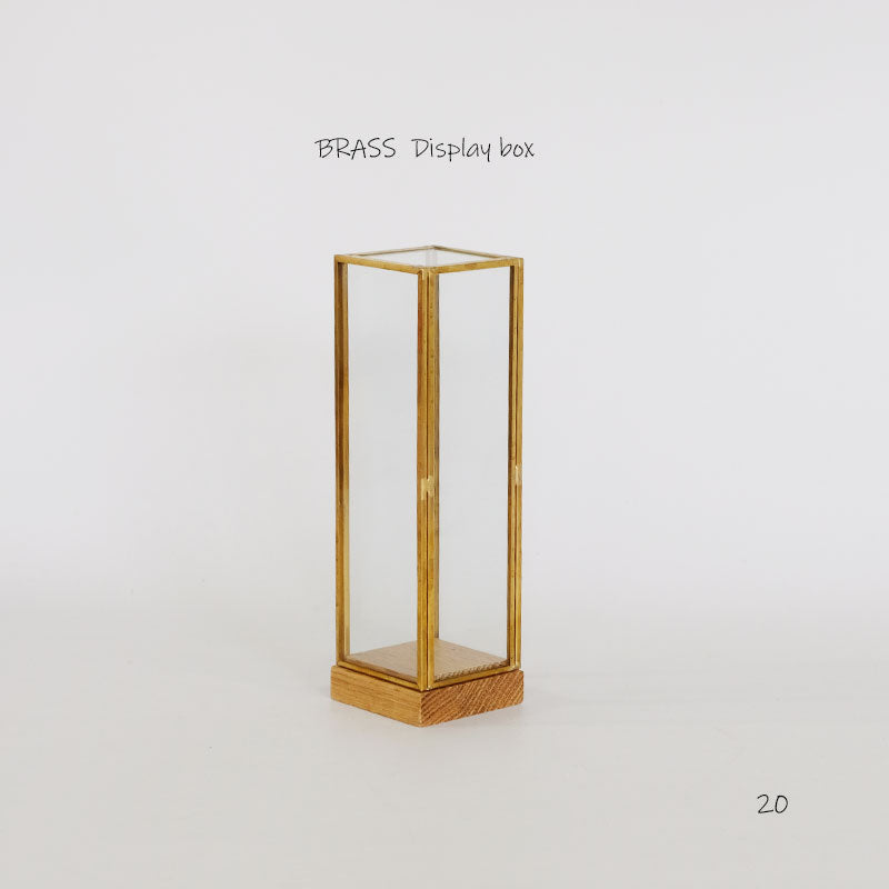 BRASS フレームディスプレイBOX 20 一輪挿し 花瓶 おしゃれ
