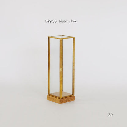 BRASS フレームディスプレイBOX 20 一輪挿し 花瓶 おしゃれ