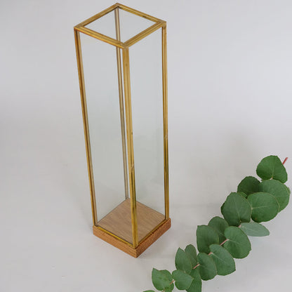 BRASS フレームディスプレイBOX 20 一輪挿し 花瓶 おしゃれ