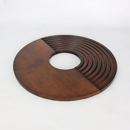 amabro  ウッドサークルトレイ35 WOOD CIRCLE TRAY 室内用  便利グッズ 木製 プランターカバー いたずら防止 観葉植物     ー いたずら防止 アマブロ