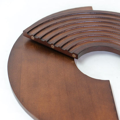 amabro  ウッドサークルトレイ35 WOOD CIRCLE TRAY 室内用  便利グッズ 木製 プランターカバー いたずら防止 観葉植物     ー いたずら防止 アマブロ