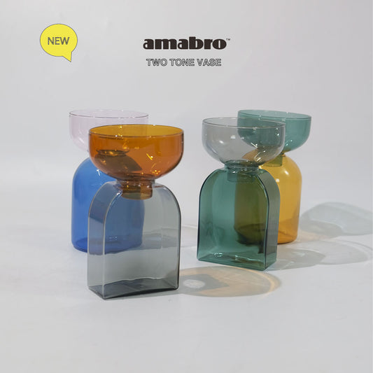 amabro TWO TONE VASE 球根花瓶 フラワーベース アマブロ バルブベース