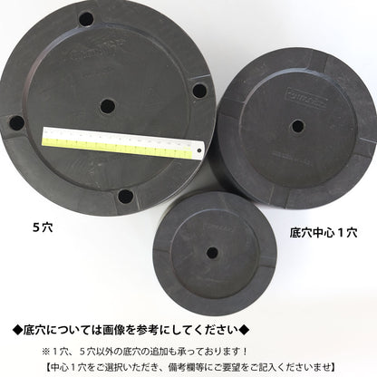ブラックポット シリンダー16 サボテン 頑丈 おしゃれ 塊根植物多肉 黒プラスチック鉢 径16cm 高さ14cm プラスチック鉢