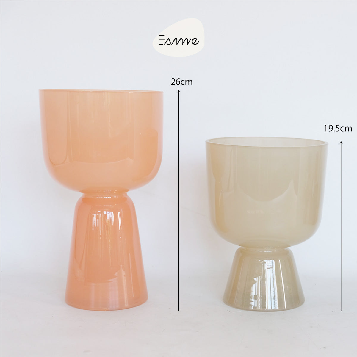 おしゃれ ガラス鉢カバー エスメー 花器 北欧 FARM