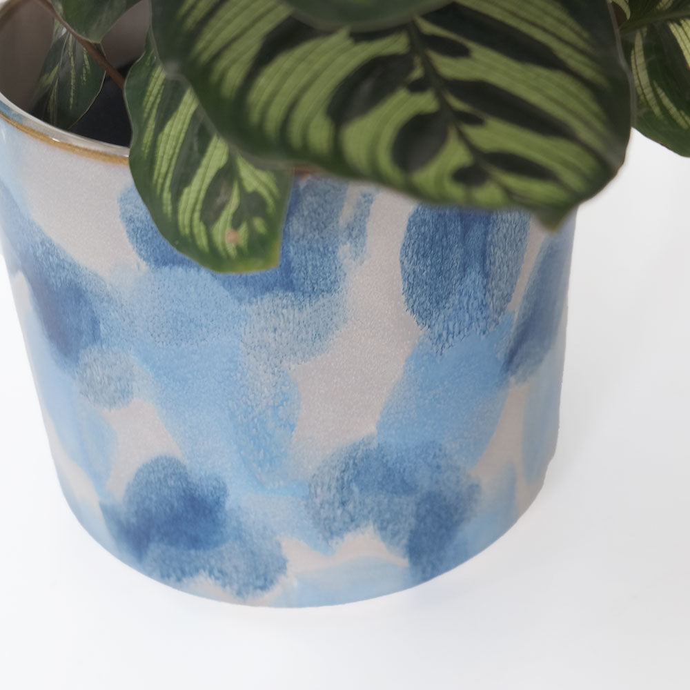 植木鉢 おしゃれ ダシャ16 鉢カバー セラミックポット 陶器 底穴なし 径18cm 高さ16.5cm