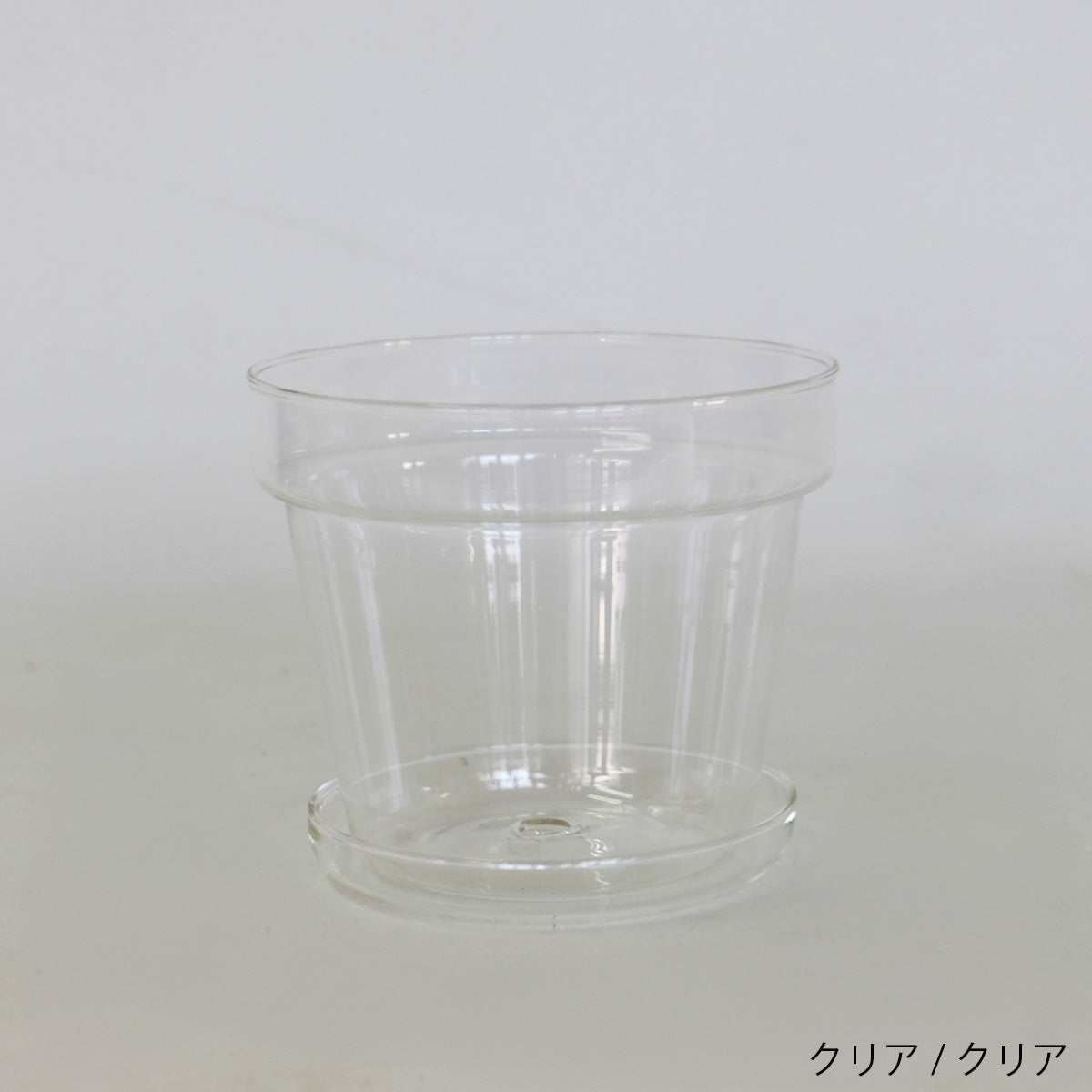 植木鉢 ブローグラスポット 透明 おしゃれ ガラス鉢 11.5cm 径高 10.5cm サボテン 多肉 透明感 クリアーガラス 薄ガラス 3.5号鉢