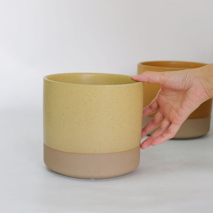 植木鉢 おしゃれ 陶器鉢 ハンネ16 鉢カバー 底穴なし 径18cm 高さ16cm
