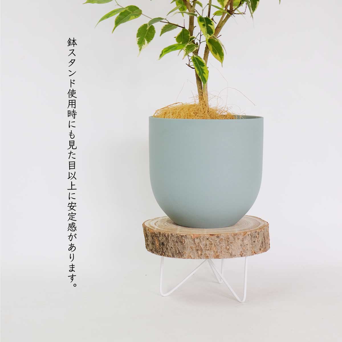 植木鉢 陶器 おしゃれ ヤルミラ17 鉢カバー 5号  径18cm 高17cm 底穴なし FARM 観葉植物 シンプル くすみカラー ダークグレーグリーン ホワイト 北欧