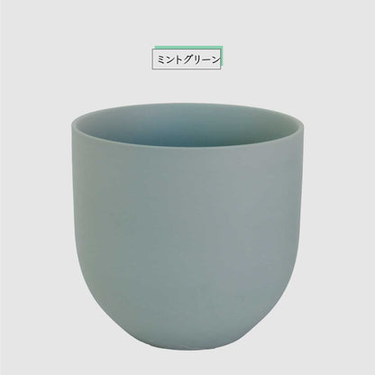 植木鉢 陶器 おしゃれ ヤルミラ17 鉢カバー 5号  径18cm 高17cm 底穴なし FARM 観葉植物 シンプル くすみカラー ダークグレーグリーン ホワイト 北欧