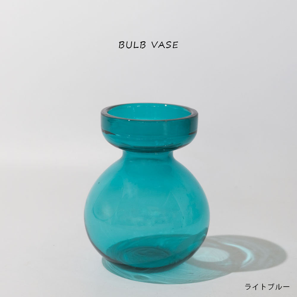 BULB VASE フラワーベース 花瓶 一輪挿し バルブベース 球根水栽培 かわいい