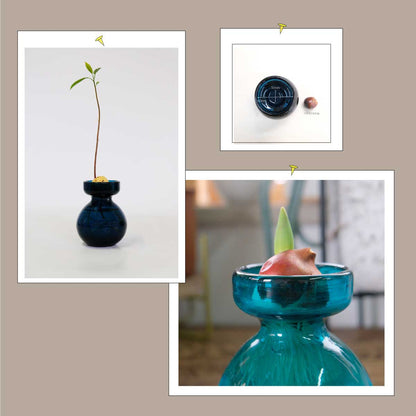 BULB VASE フラワーベース 花瓶 一輪挿し バルブベース 球根水栽培 かわいい