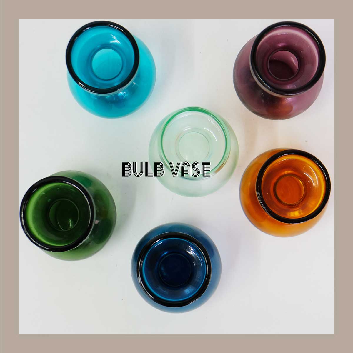 BULB VASE フラワーベース 花瓶 一輪挿し バルブベース 球根水栽培 かわいい