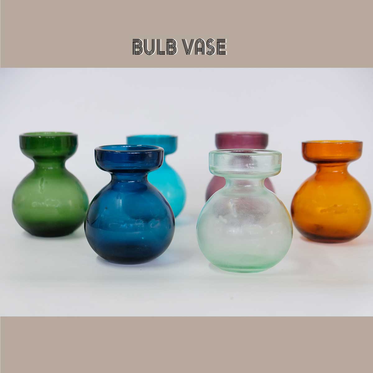 BULB VASE フラワーベース 花瓶 一輪挿し バルブベース 球根水栽培 かわいい
