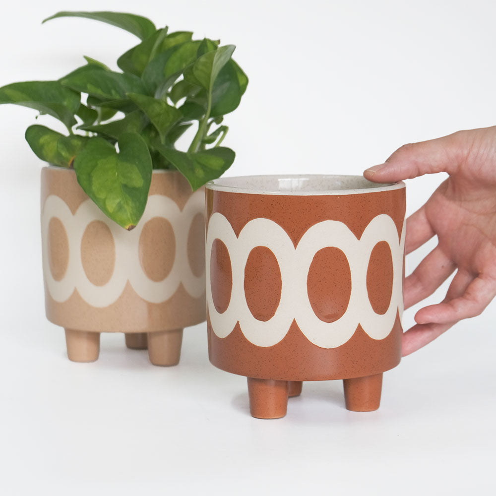 植木鉢 おしゃれ 陶器鉢 ラダ12 ３つ脚