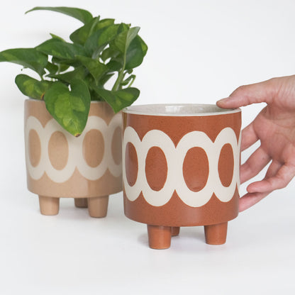 植木鉢 おしゃれ 陶器鉢 ラダ12 ３つ脚