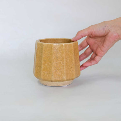 植木鉢 おしゃれ 陶器鉢 ミルシカ11 受皿付 セラミック 北欧 径12.5cm 高10cm 底穴あり