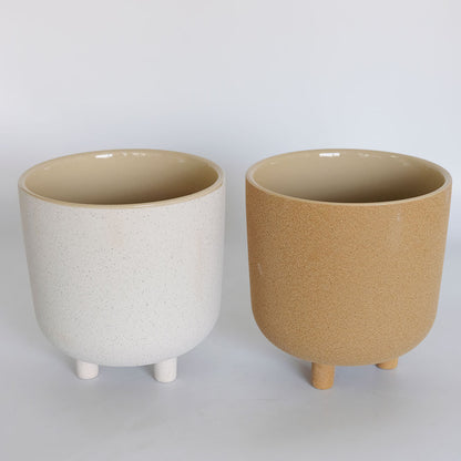 植木鉢 おしゃれ 陶器鉢 サネルマ19 底穴なし 径18cm 高さ19cm