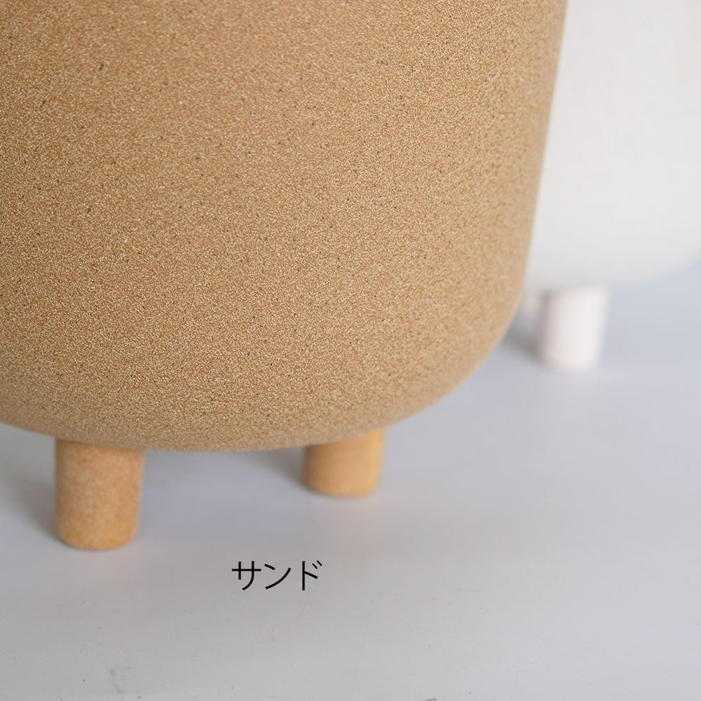 植木鉢 おしゃれ 陶器鉢 サネルマ19 底穴なし 径18cm 高さ19cm