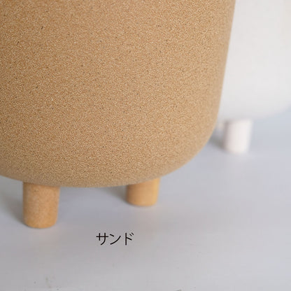 植木鉢 おしゃれ 陶器鉢 サネルマ19 底穴なし 径18cm 高さ19cm