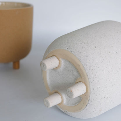 植木鉢 おしゃれ 陶器鉢 サネルマ19 底穴なし 径18cm 高さ19cm