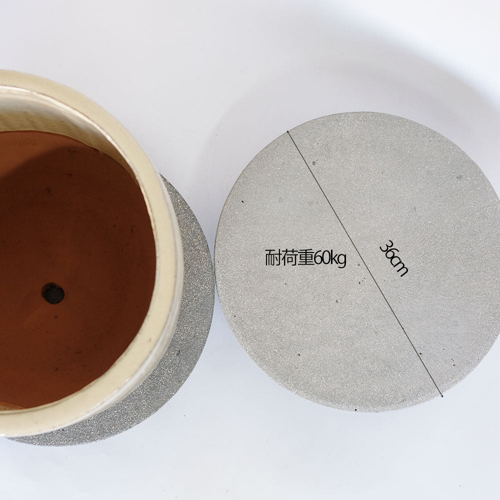 FSプラントムーバー ラウンド 鉢移動台 鉢スタンド  鉢受 キャスター 受台 耐荷重約60kg ストッパー付