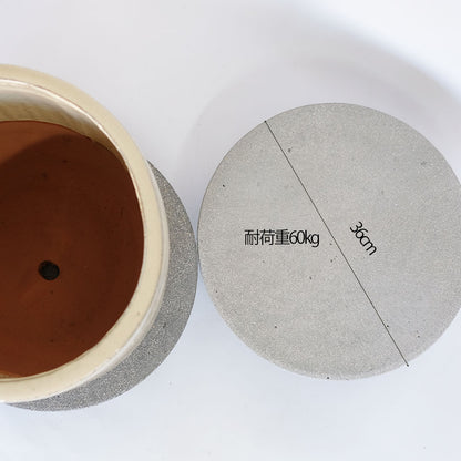 FSプラントムーバー ラウンド 鉢移動台 鉢スタンド  鉢受 キャスター 受台 耐荷重約60kg ストッパー付