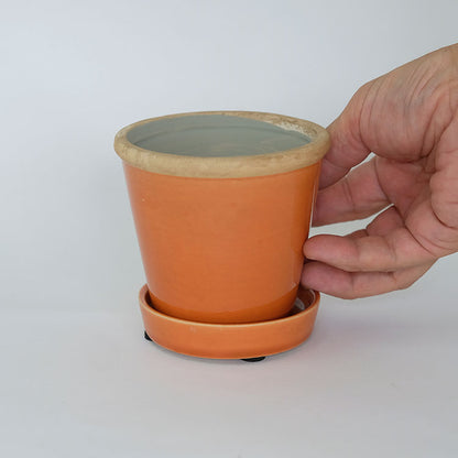 植木鉢  glossy pot 10 おしゃれ 陶器鉢 パステルカラーカラフル 径10cm 高9cm 底穴あり