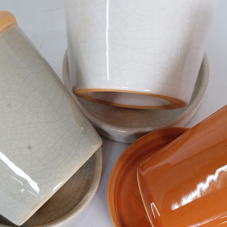 植木鉢  glossy pot 10 おしゃれ 陶器鉢 パステルカラーカラフル 径10cm 高9cm 底穴あり