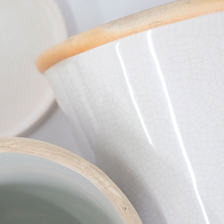 植木鉢  glossy pot 16 おしゃれ 陶器鉢 パステルカラー カラフル 径16cm 高16cm 底穴あり