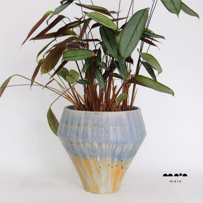 鉢カバー ゴロンド おしゃれ 陶器 maia  径23cm 高さ22cm マイア