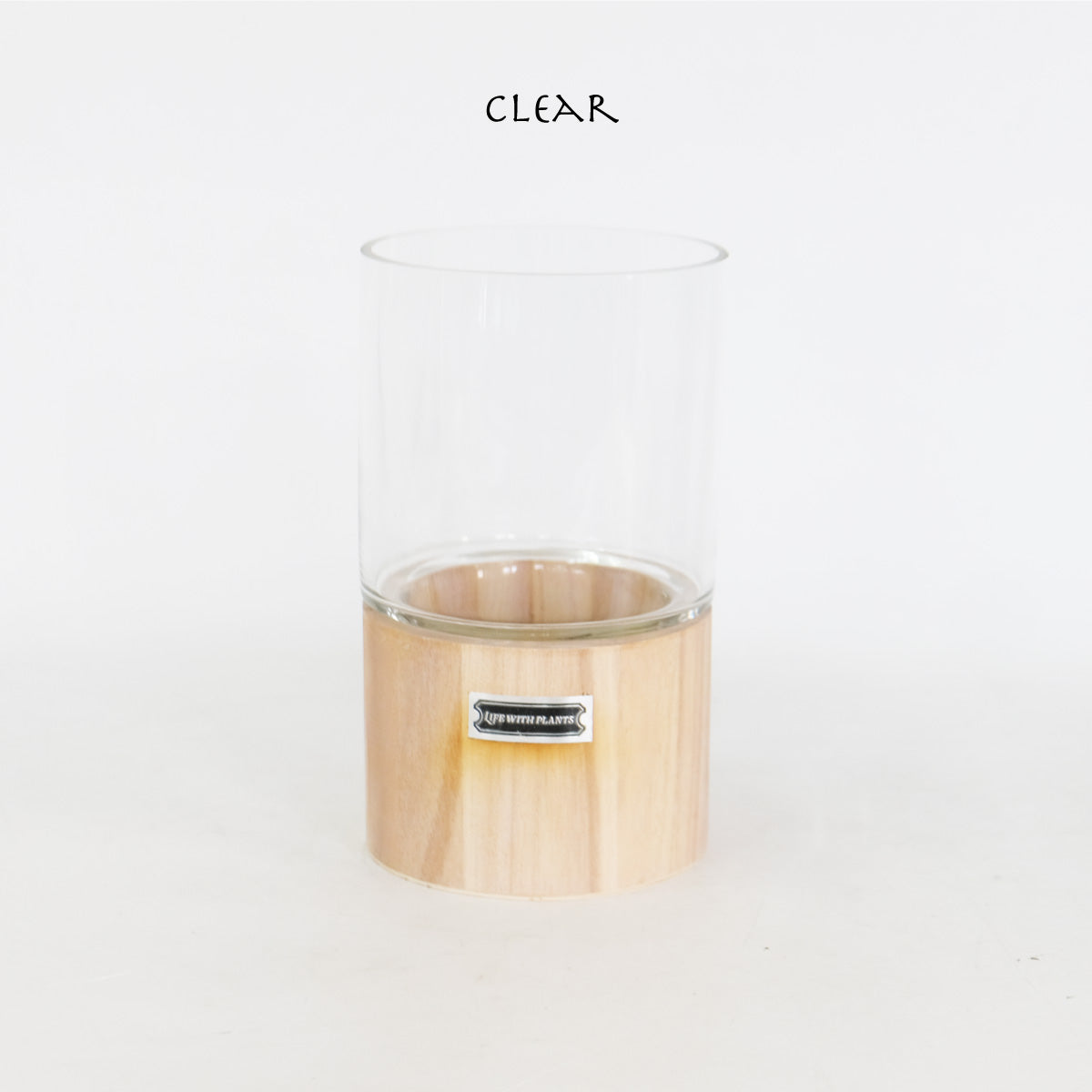 テラリウム Hygge Lignum フラワーベース飾り ガラスガラスケース 径12cm高さ20cm