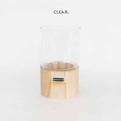 テラリウム Hygge Lignum フラワーベース飾り ガラスガラスケース 径12cm高さ20cm