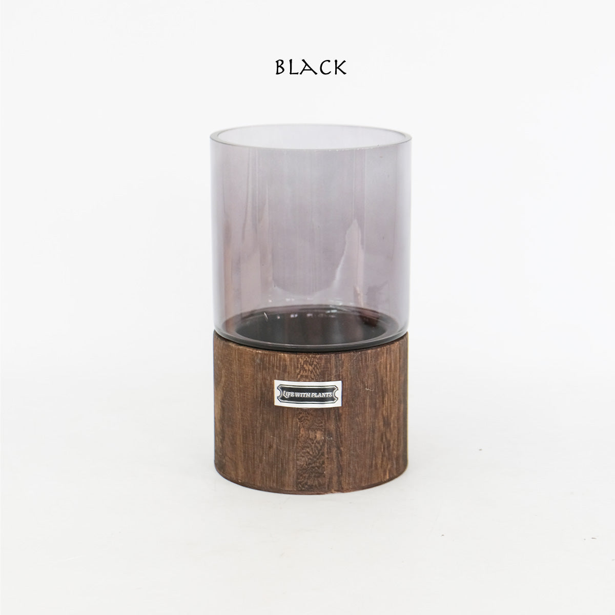 テラリウム Hygge Lignum フラワーベース飾り ガラスガラスケース 径12cm高さ20cm