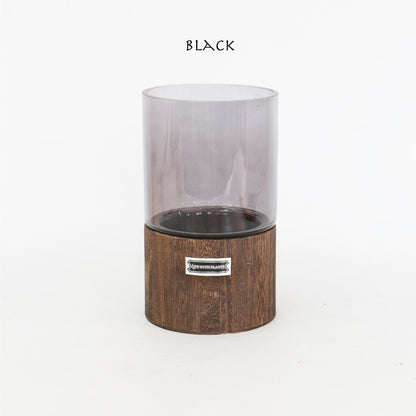 テラリウム Hygge Lignum フラワーベース飾り ガラスガラスケース 径12cm高さ20cm