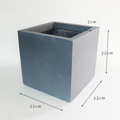植木鉢 おしゃれ ベータ キューブプランター23 プランター ファイバークレイ 幅22cｍ奥22cm 高さ22cm KONTON
