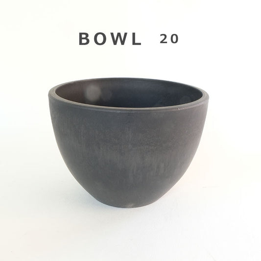 黒プラ鉢  ブラックポット bowl20 黒プラスチック鉢 ヘルメット  コーデックス black plastic pot 径20cm 高さ14cm