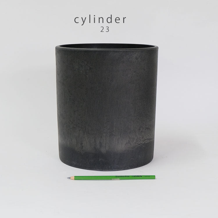 ブラックポット シリンダー23 サボテン 頑丈 おしゃれ 塊根植物 多肉 黒プラスチック鉢 コーデックス 植木鉢 プラ鉢