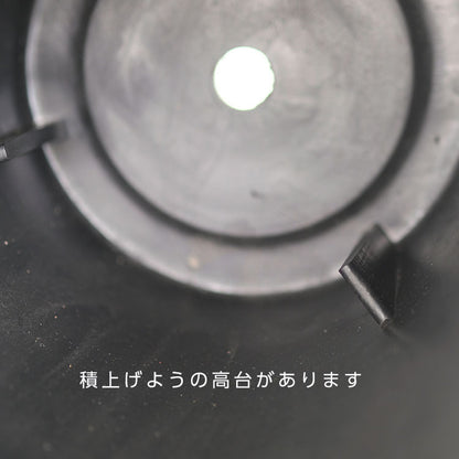 プラポット トール20 サボテン 頑丈 おしゃれ 塊根植物 多肉 黒プラスチック鉢 コーデックス 径20cm 高さ25cm 深鉢 ホワイト グレー ブラック