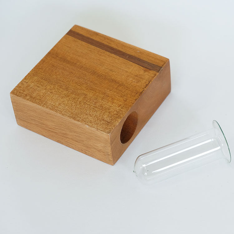 WOOD フラワーベース フラワーベース 花瓶 一輪挿し おしゃれ ミニサイズ