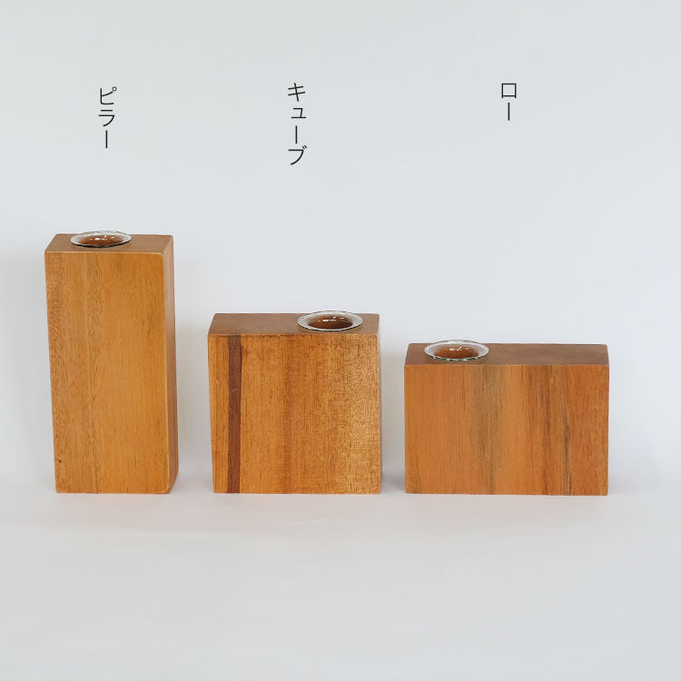 WOOD フラワーベース フラワーベース 花瓶 一輪挿し おしゃれ ミニサイズ