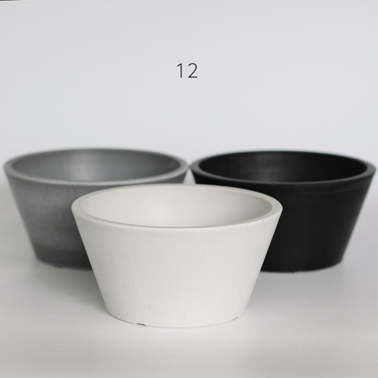 植木鉢 プリン型12 頑丈おしゃれ 塊根植物多肉 プラスチック鉢 径12cm 高6cm